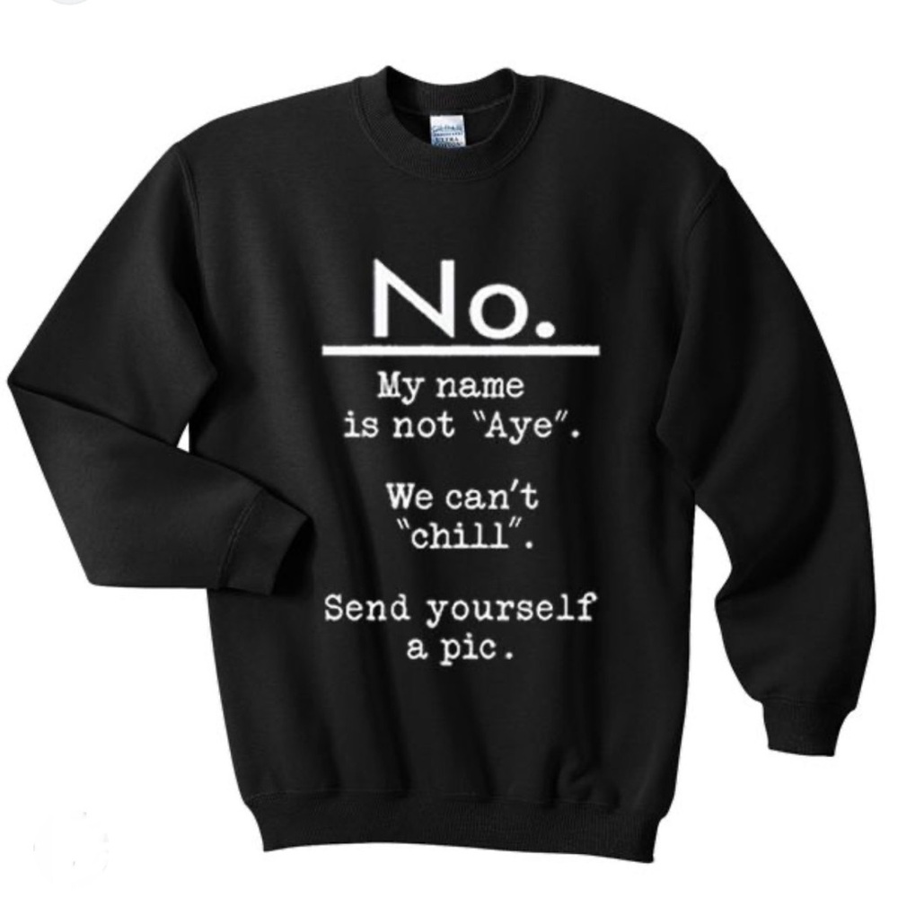 Black Graphic Sweatshirt